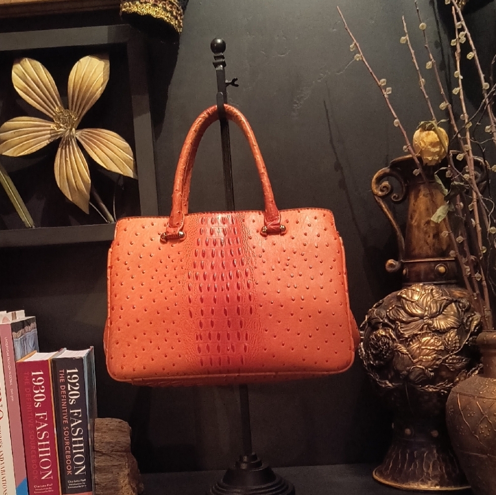 Elegant Orange Handbag
